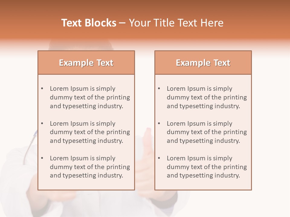 A Woman Doctor Giving A Thumbs Up PowerPoint Template