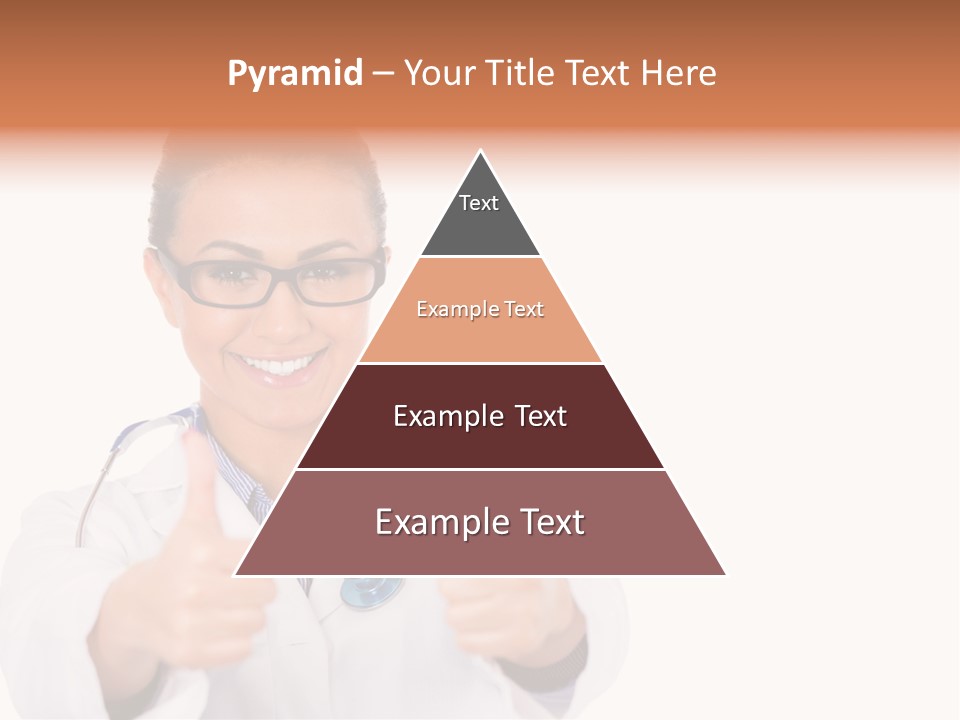 A Woman Doctor Giving A Thumbs Up PowerPoint Template