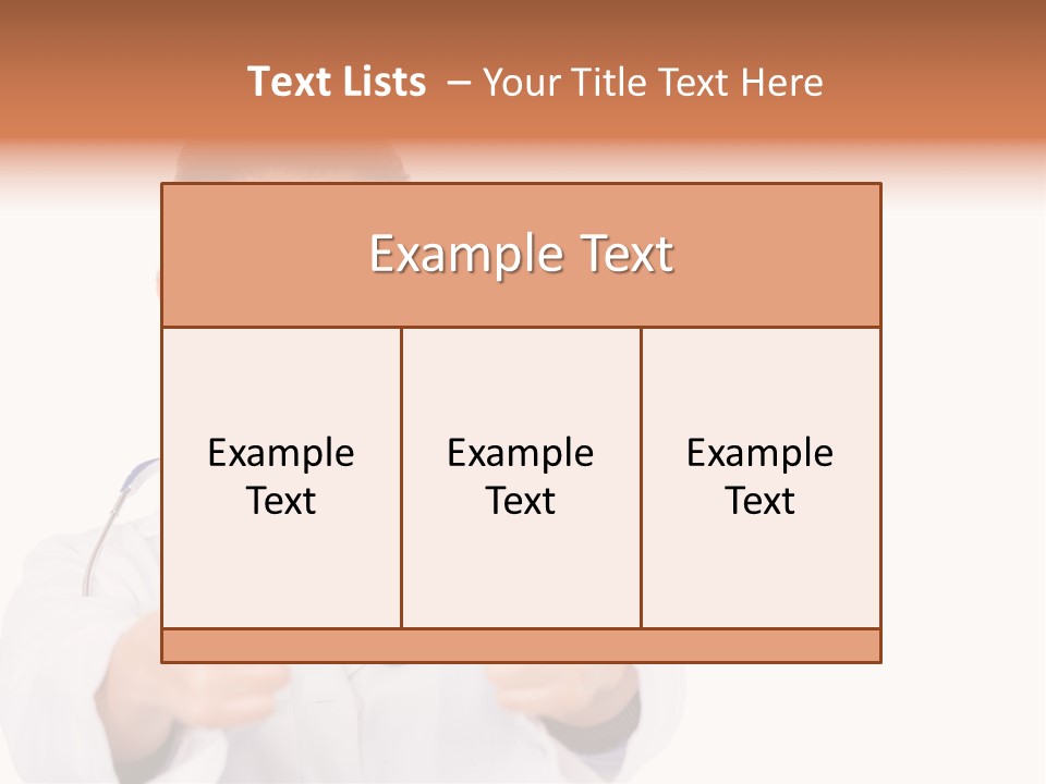 A Woman Doctor Giving A Thumbs Up PowerPoint Template
