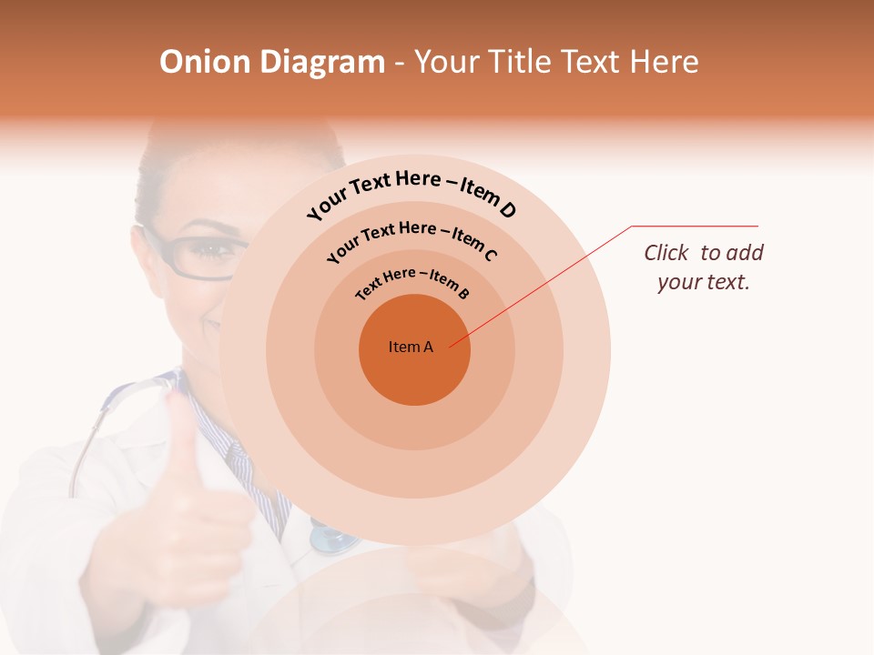 A Woman Doctor Giving A Thumbs Up PowerPoint Template