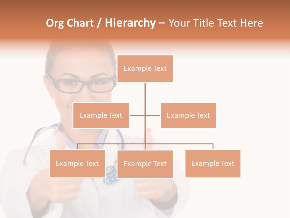 A Woman Doctor Giving A Thumbs Up PowerPoint Template