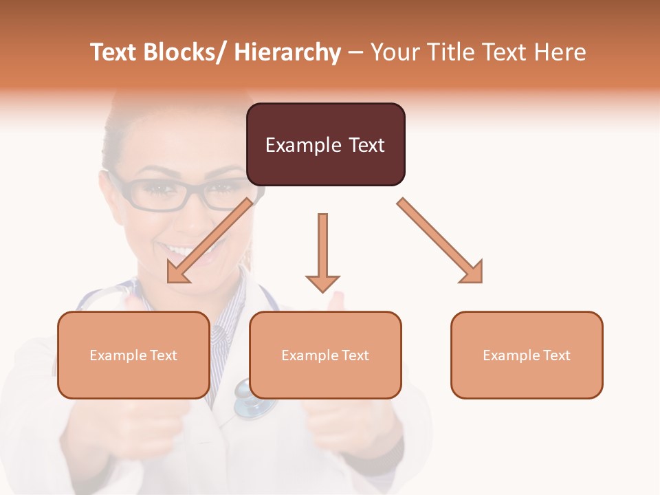 A Woman Doctor Giving A Thumbs Up PowerPoint Template