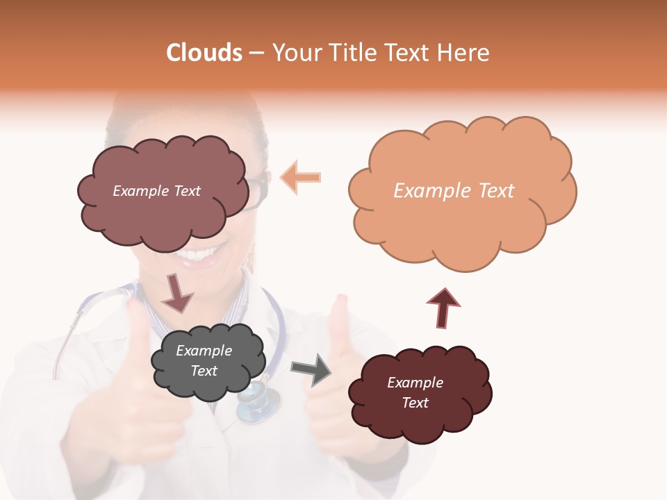 A Woman Doctor Giving A Thumbs Up PowerPoint Template