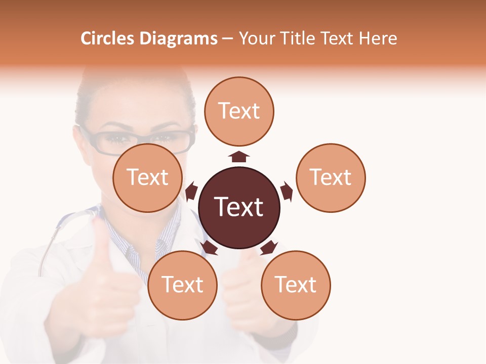 A Woman Doctor Giving A Thumbs Up PowerPoint Template