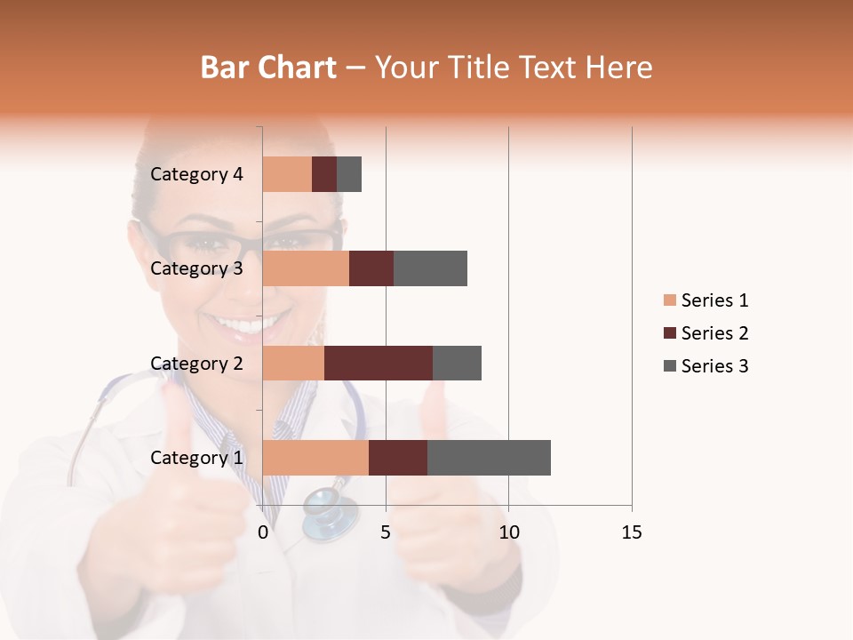 A Woman Doctor Giving A Thumbs Up PowerPoint Template