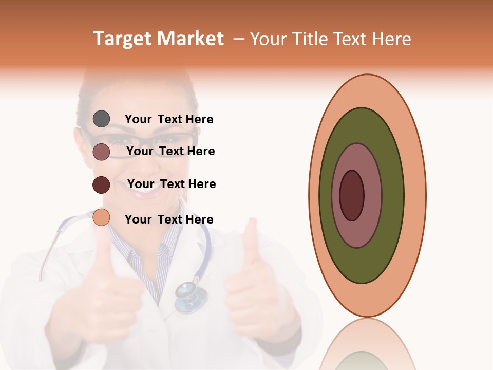 A Woman Doctor Giving A Thumbs Up PowerPoint Template