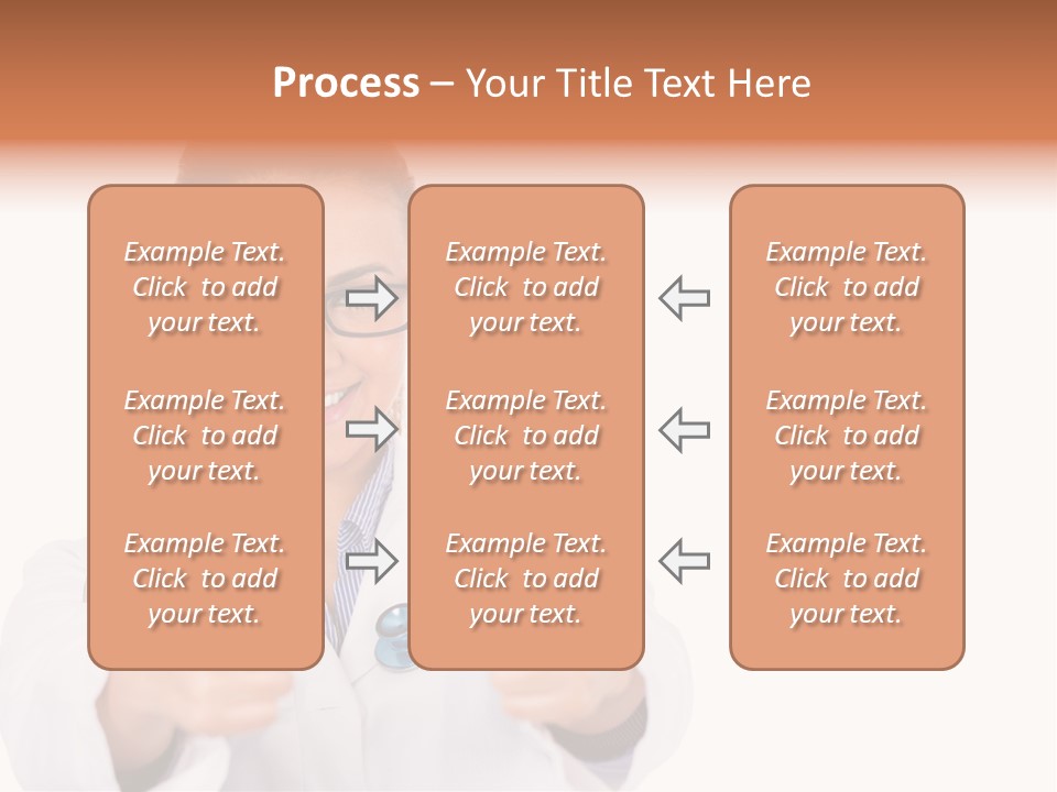 A Woman Doctor Giving A Thumbs Up PowerPoint Template