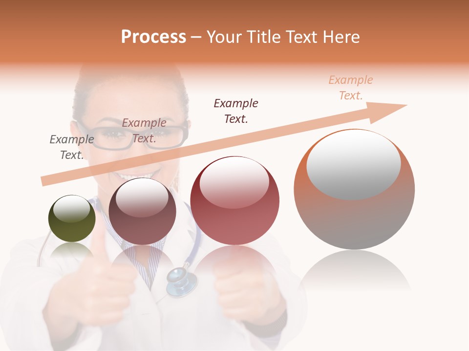 A Woman Doctor Giving A Thumbs Up PowerPoint Template