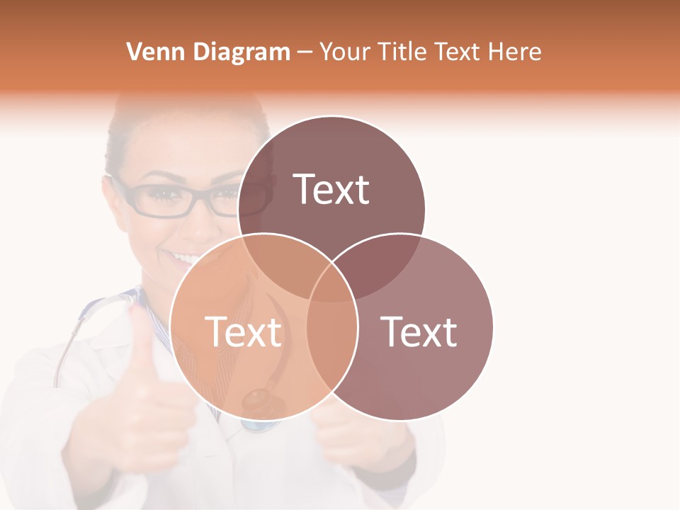 A Woman Doctor Giving A Thumbs Up PowerPoint Template