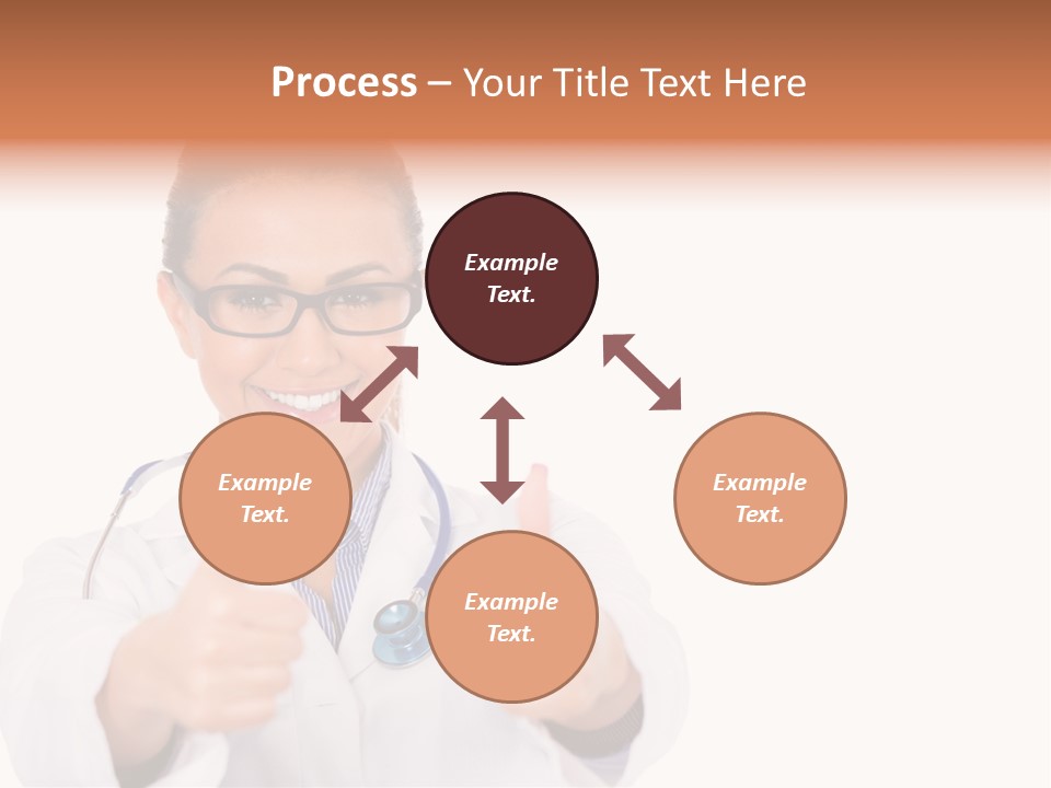 A Woman Doctor Giving A Thumbs Up PowerPoint Template