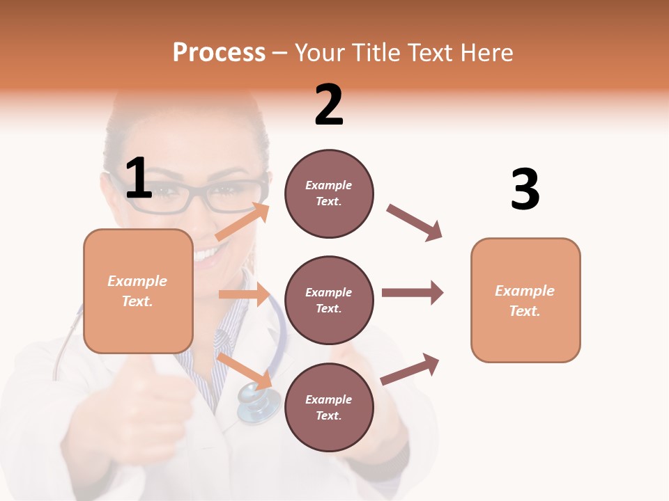 A Woman Doctor Giving A Thumbs Up PowerPoint Template
