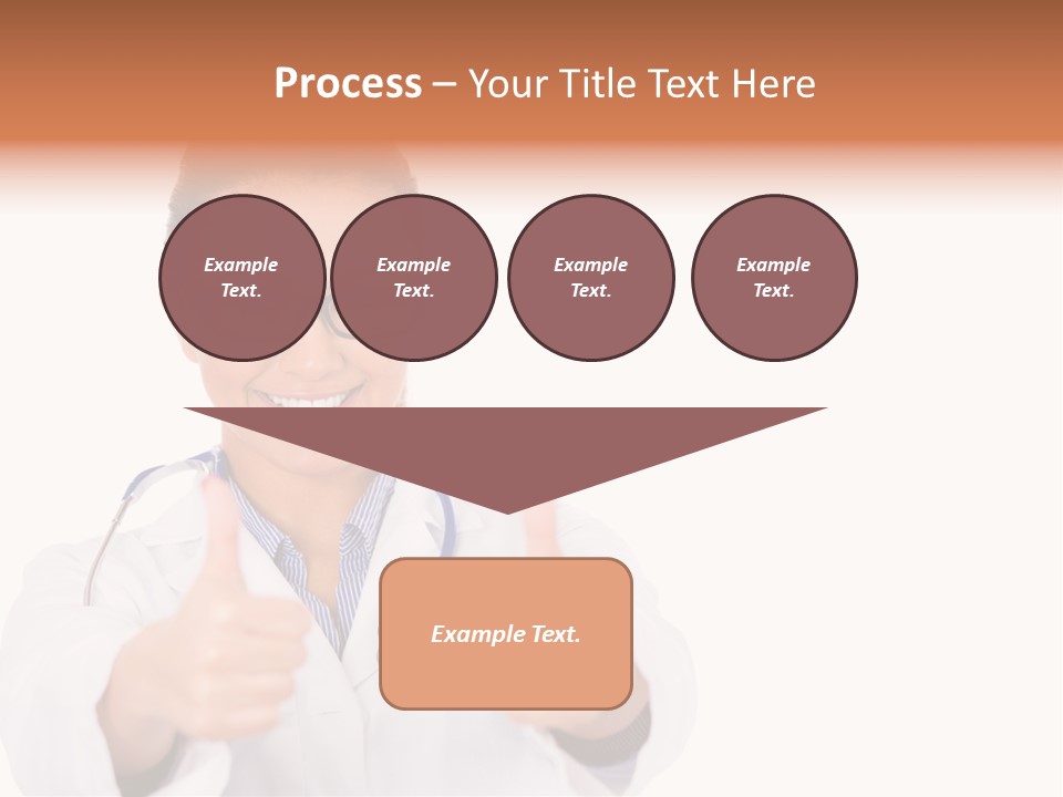 A Woman Doctor Giving A Thumbs Up PowerPoint Template