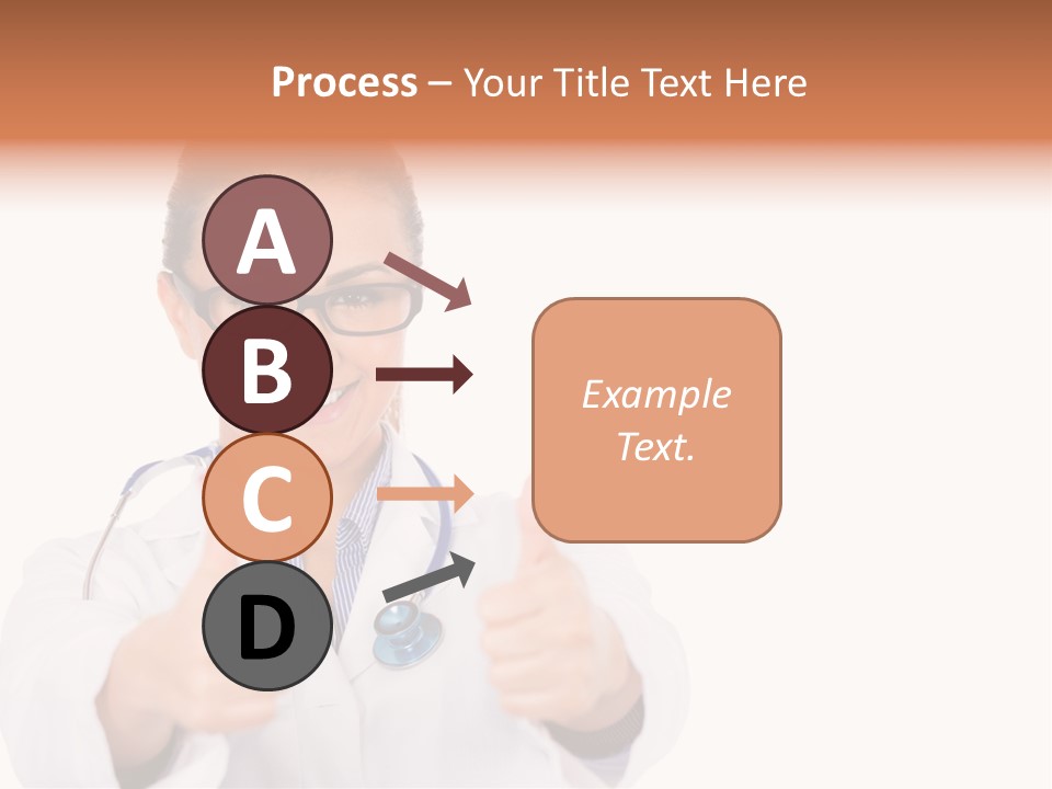 A Woman Doctor Giving A Thumbs Up PowerPoint Template