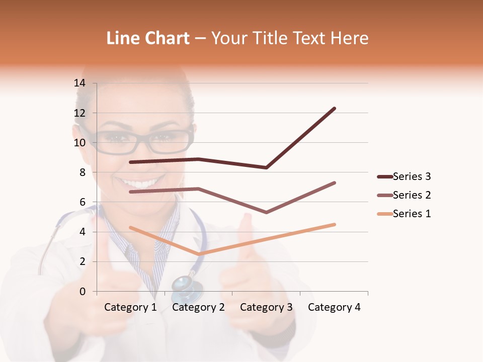A Woman Doctor Giving A Thumbs Up PowerPoint Template