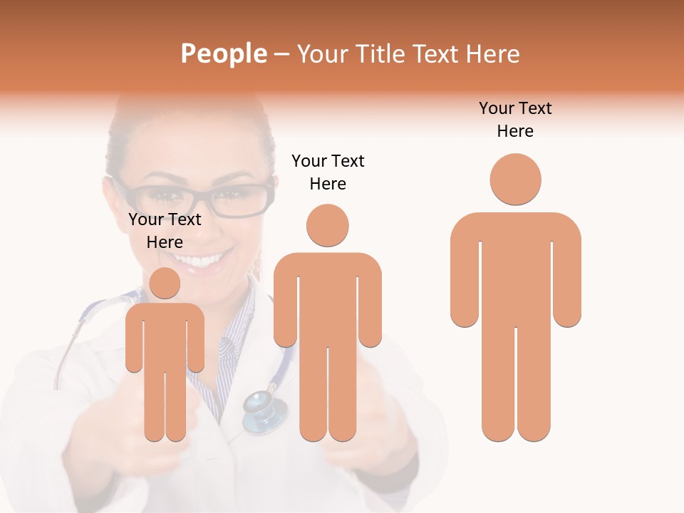 A Woman Doctor Giving A Thumbs Up PowerPoint Template