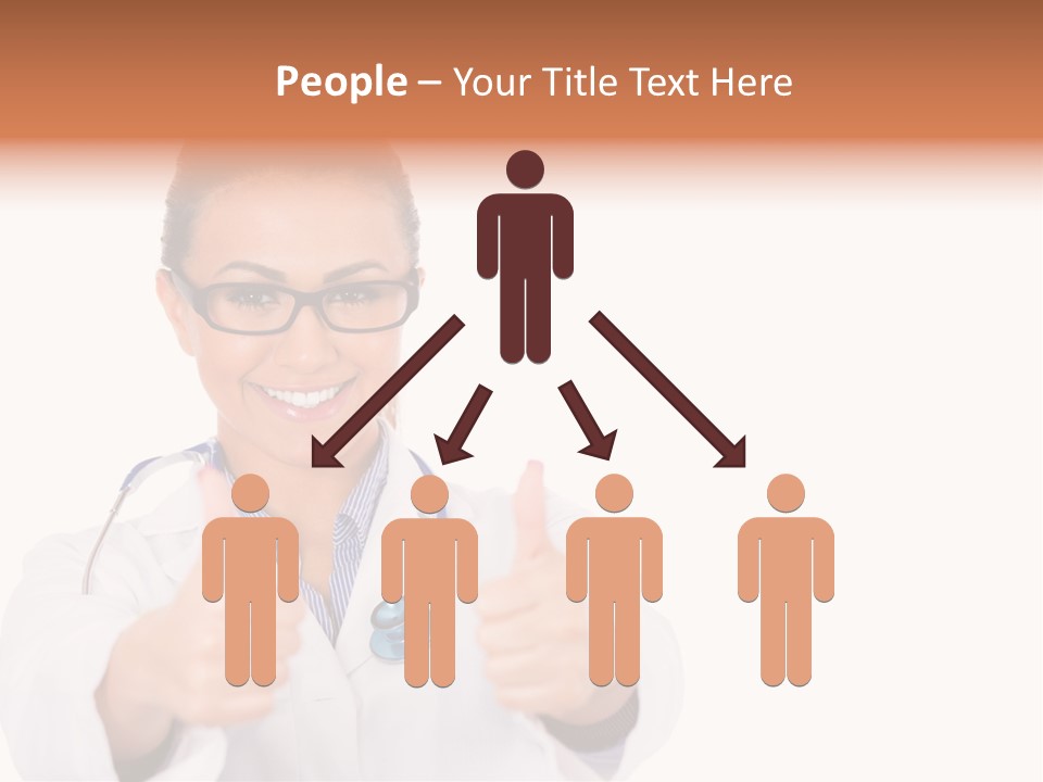 A Woman Doctor Giving A Thumbs Up PowerPoint Template