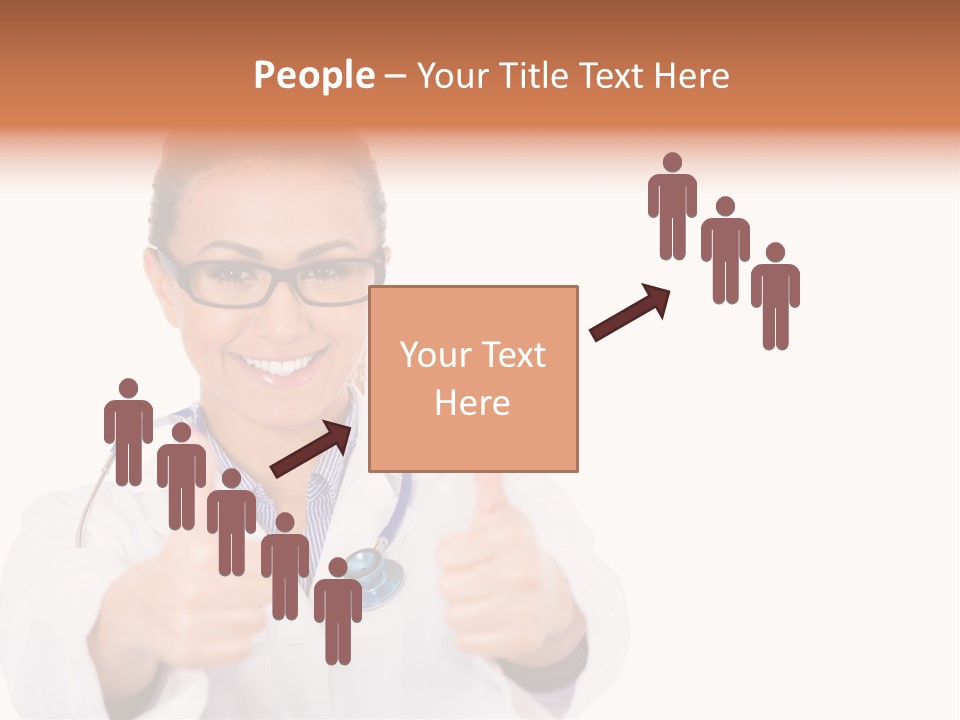 A Woman Doctor Giving A Thumbs Up PowerPoint Template