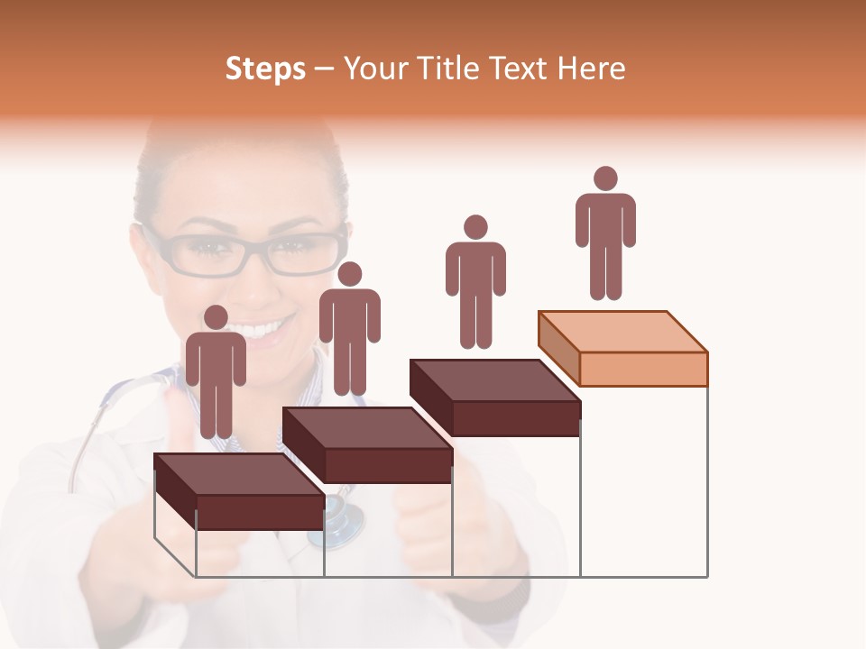 A Woman Doctor Giving A Thumbs Up PowerPoint Template