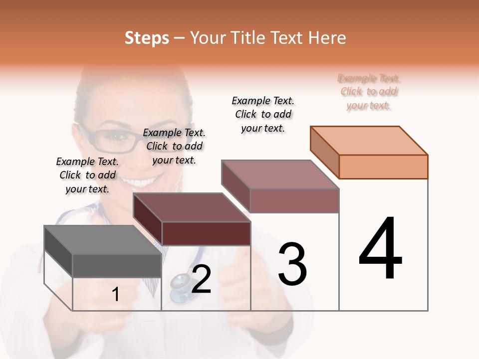 A Woman Doctor Giving A Thumbs Up PowerPoint Template