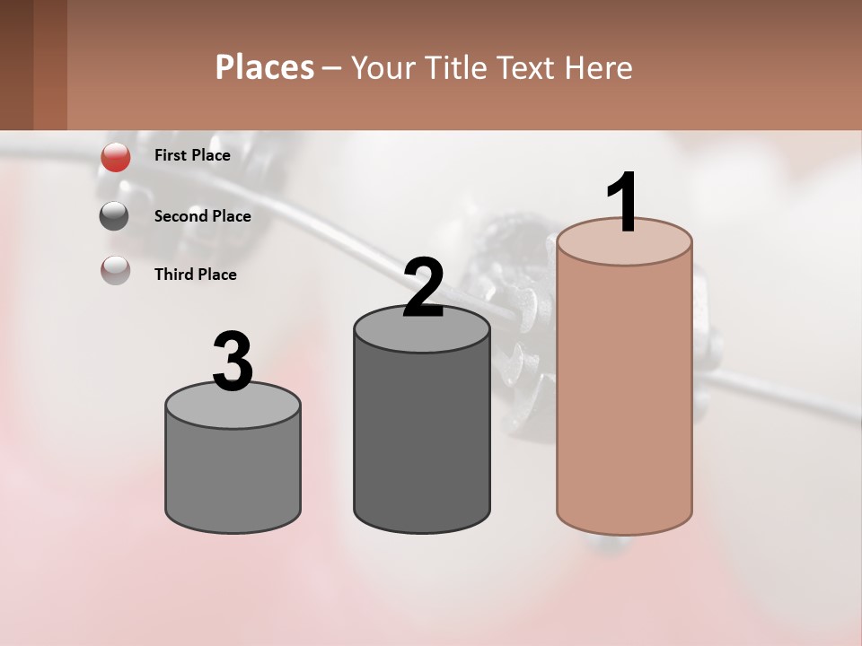 A Tooth With Braces On It Powerpoint Template PowerPoint Template