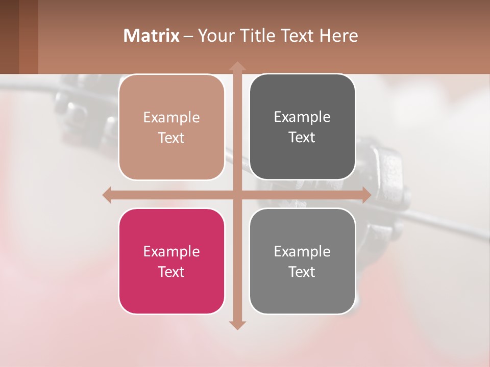 A Tooth With Braces On It Powerpoint Template PowerPoint Template