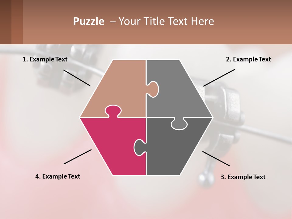 A Tooth With Braces On It Powerpoint Template PowerPoint Template