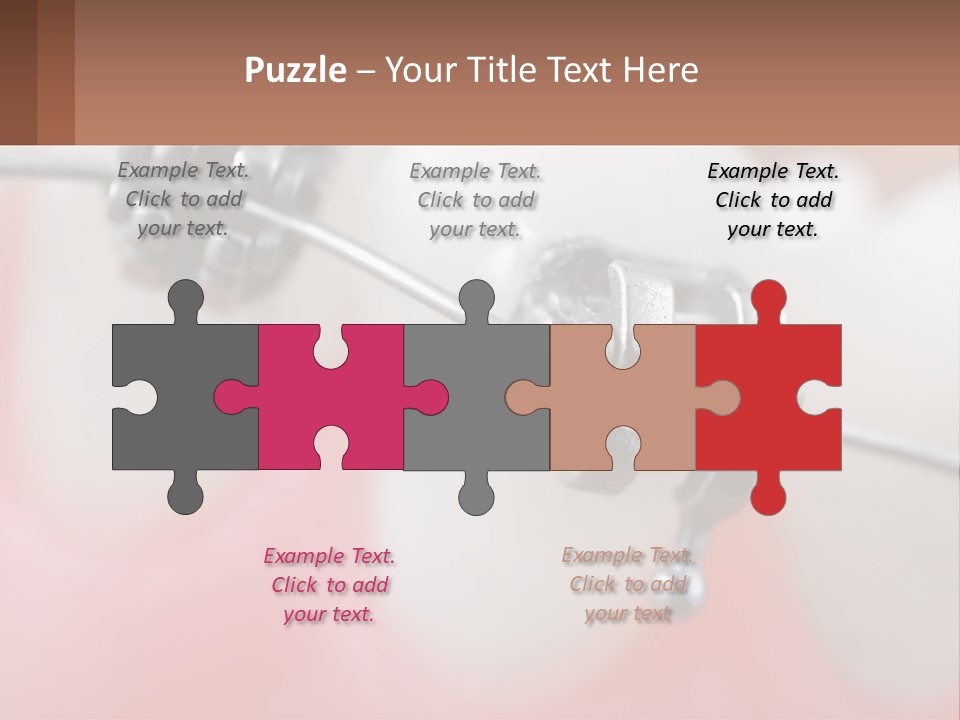 A Tooth With Braces On It Powerpoint Template PowerPoint Template