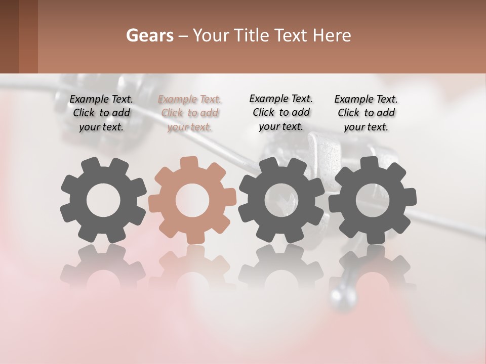 A Tooth With Braces On It Powerpoint Template PowerPoint Template