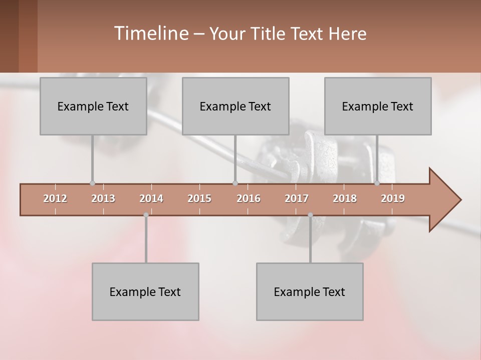 A Tooth With Braces On It Powerpoint Template PowerPoint Template