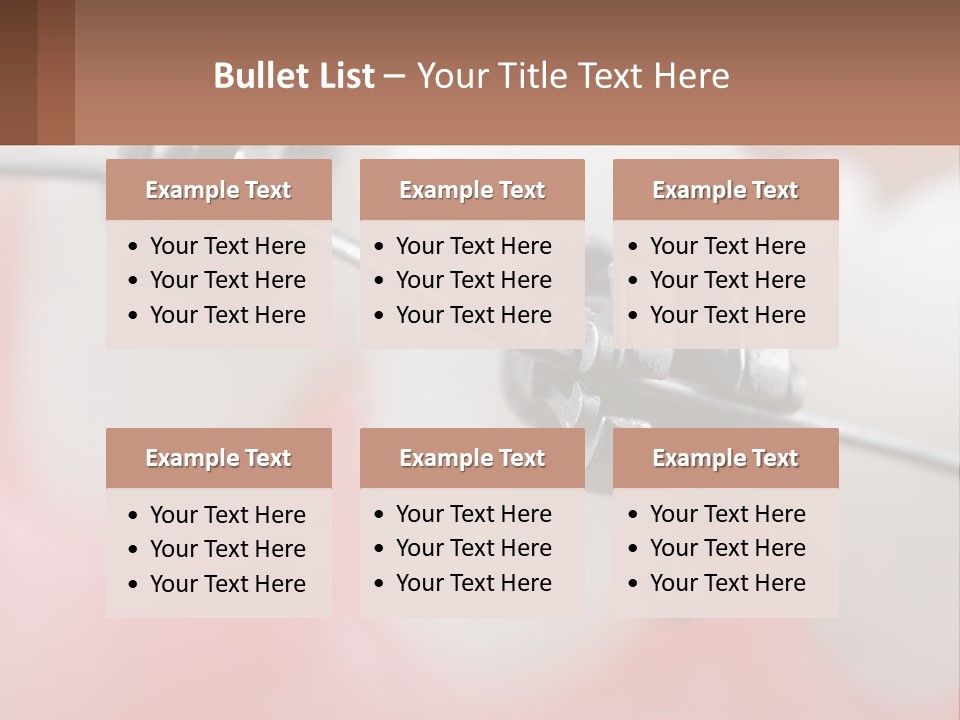 A Tooth With Braces On It Powerpoint Template PowerPoint Template