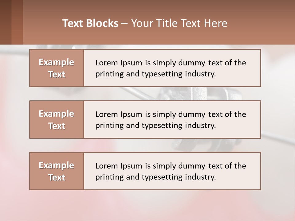 A Tooth With Braces On It Powerpoint Template PowerPoint Template