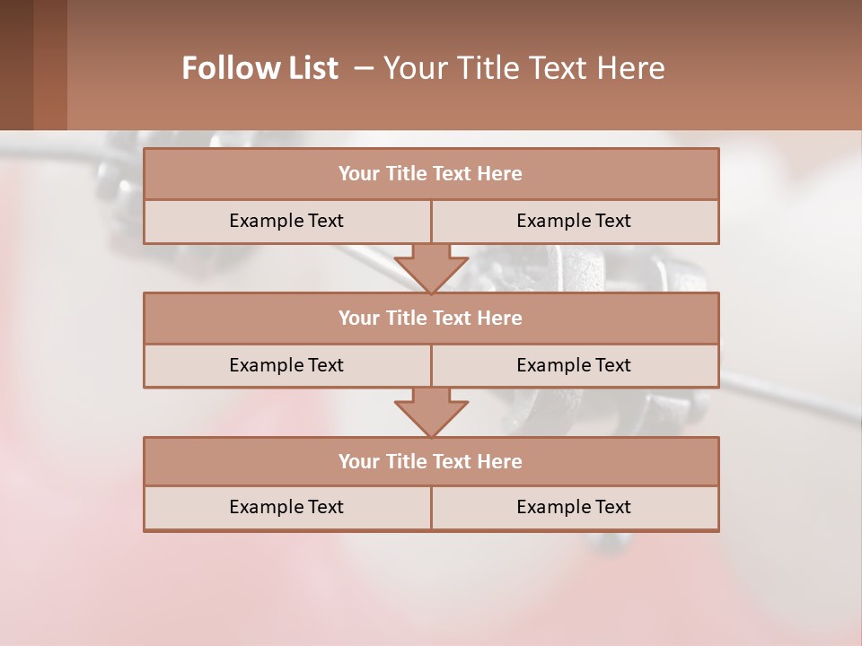A Tooth With Braces On It Powerpoint Template PowerPoint Template
