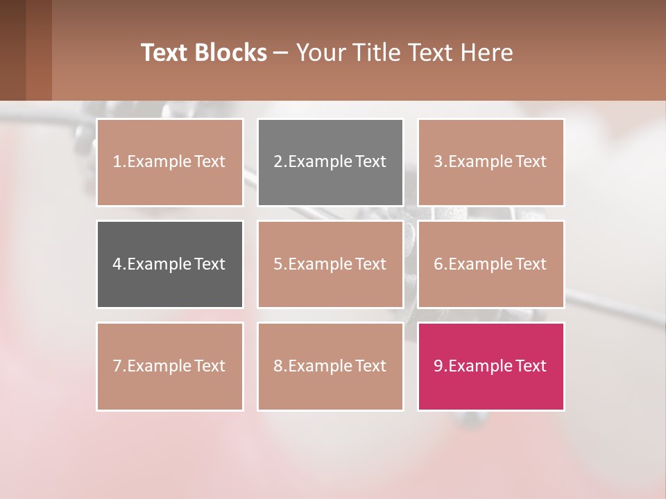 A Tooth With Braces On It Powerpoint Template PowerPoint Template