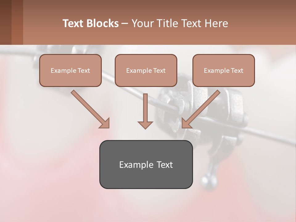 A Tooth With Braces On It Powerpoint Template PowerPoint Template