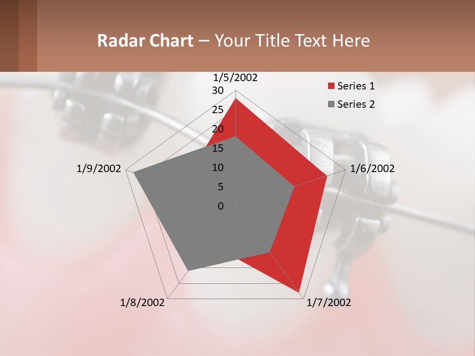 A Tooth With Braces On It Powerpoint Template PowerPoint Template
