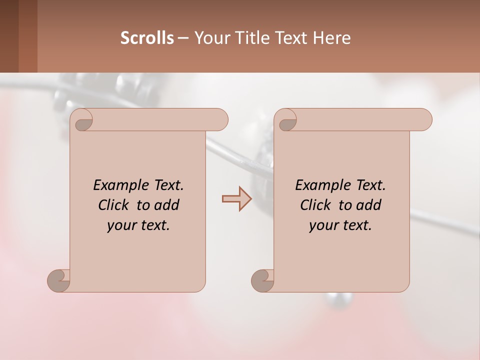 A Tooth With Braces On It Powerpoint Template PowerPoint Template