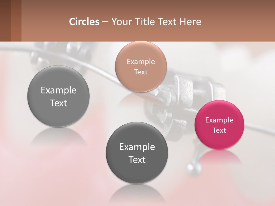 A Tooth With Braces On It Powerpoint Template PowerPoint Template