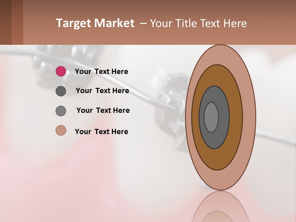 A Tooth With Braces On It Powerpoint Template PowerPoint Template