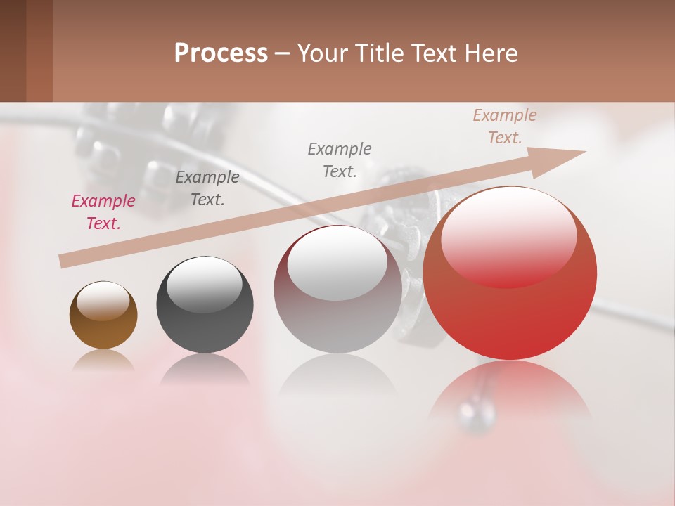 A Tooth With Braces On It Powerpoint Template PowerPoint Template