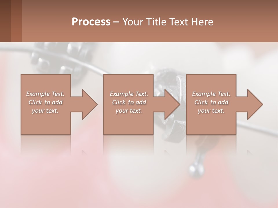 A Tooth With Braces On It Powerpoint Template PowerPoint Template
