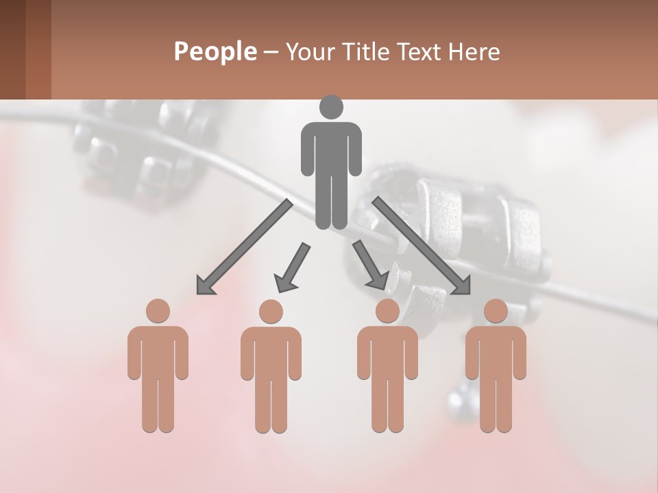 A Tooth With Braces On It Powerpoint Template PowerPoint Template