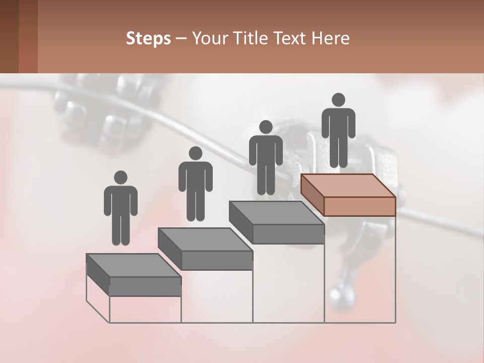 A Tooth With Braces On It Powerpoint Template PowerPoint Template