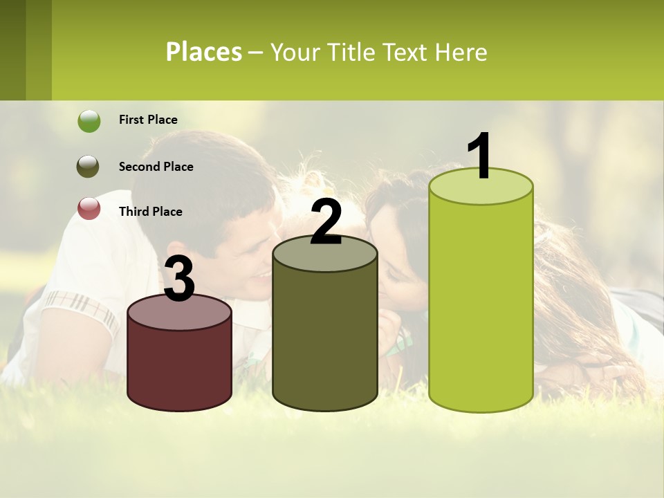 A Family Laying On The Grass In A Park PowerPoint Template