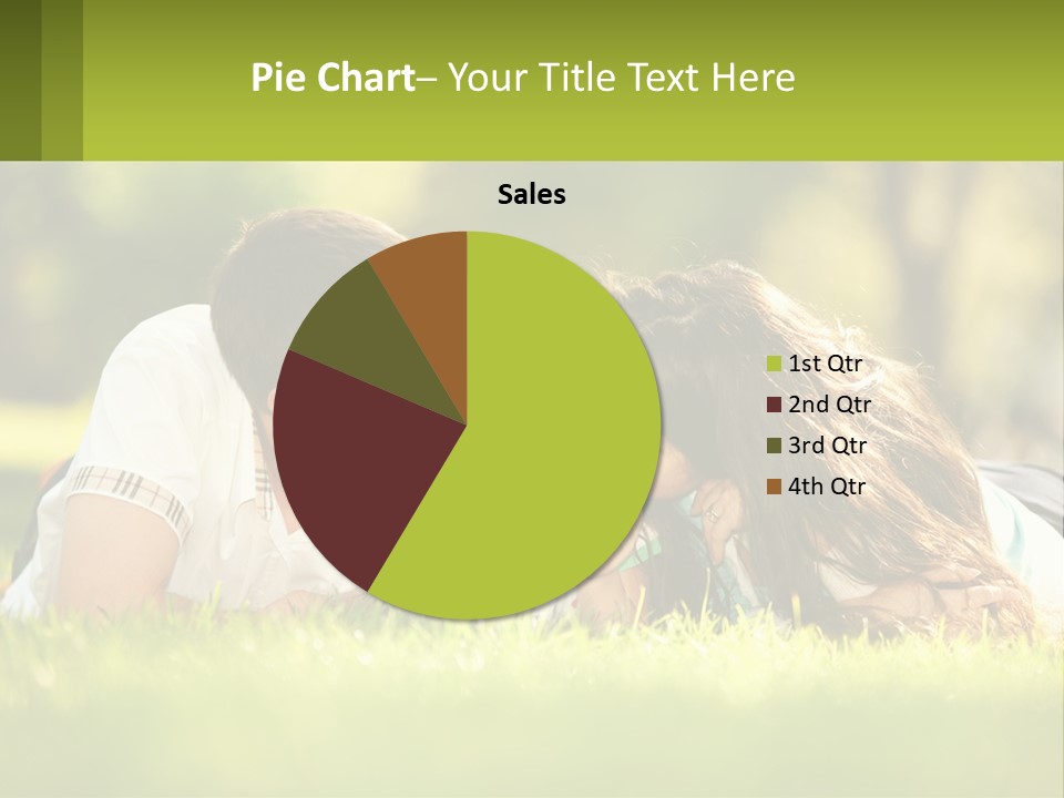 A Family Laying On The Grass In A Park PowerPoint Template