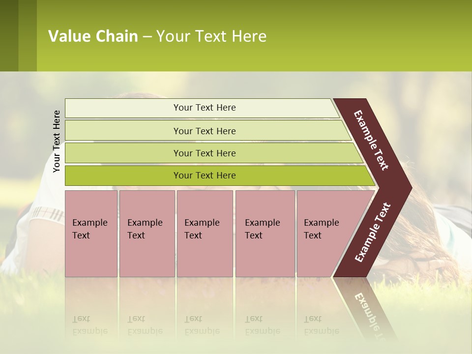 A Family Laying On The Grass In A Park PowerPoint Template