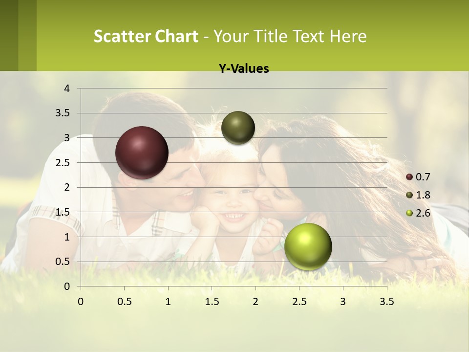 A Family Laying On The Grass In A Park PowerPoint Template