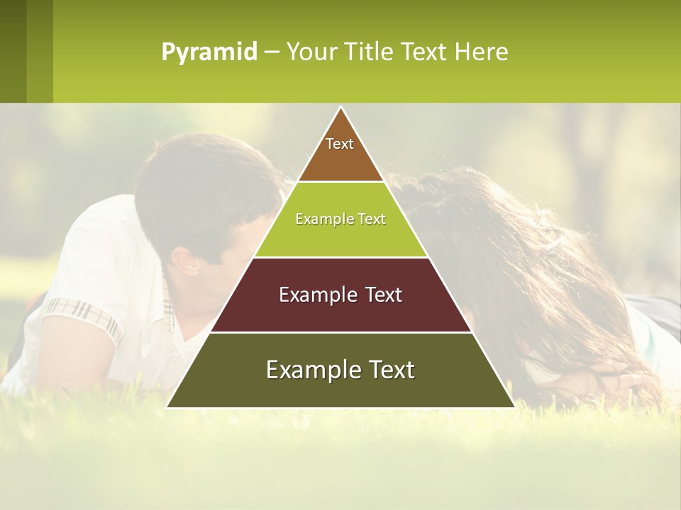 A Family Laying On The Grass In A Park PowerPoint Template