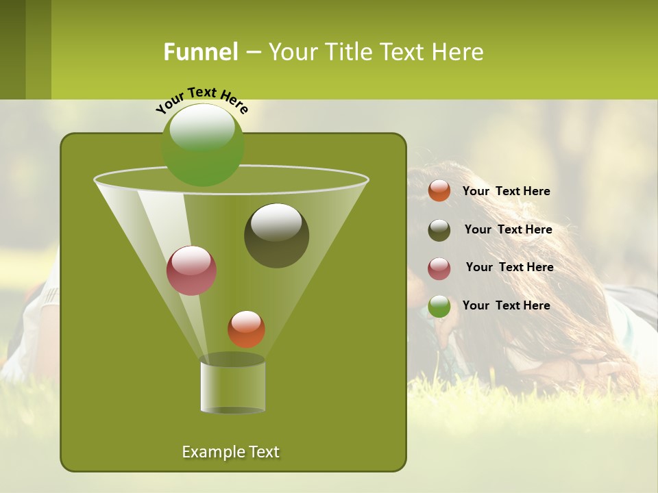 A Family Laying On The Grass In A Park PowerPoint Template