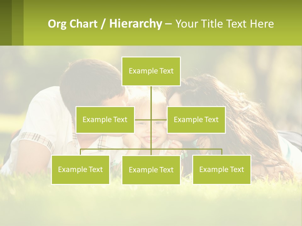 A Family Laying On The Grass In A Park PowerPoint Template
