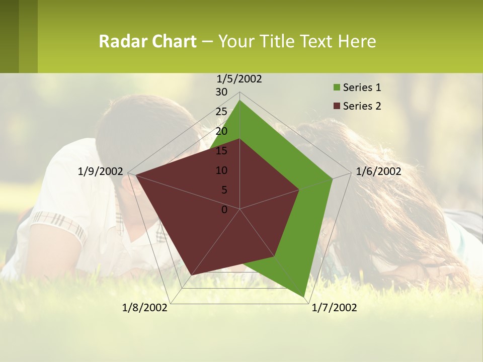 A Family Laying On The Grass In A Park PowerPoint Template